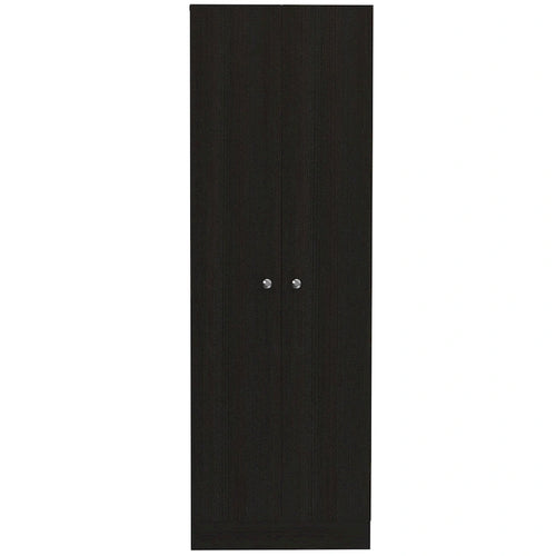 71 armoire de garde-manger ou de rangement en bois noir - 23,6' X 70,8' X 11,8'