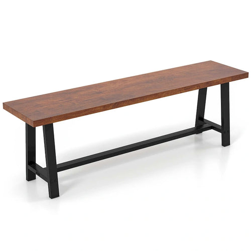 Costway 1/2 PCS 60 Dining Bench 3 Person Entryway Shoe Bench with
