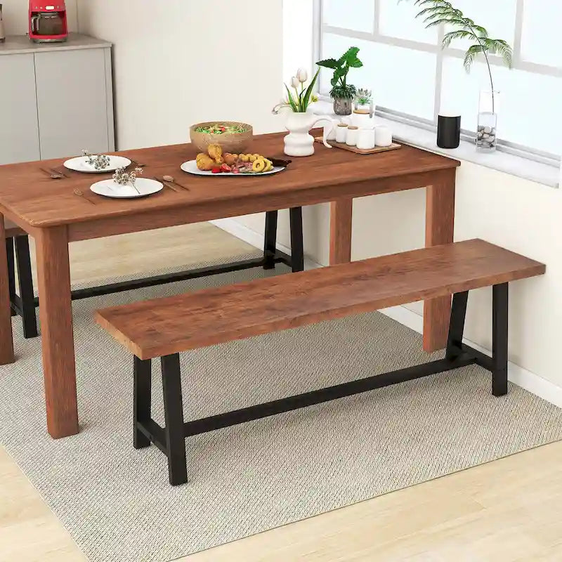 1/2 PCS Banc de salle à manger 60 pour 3 personnes Banc à chaussures d'entrée avec