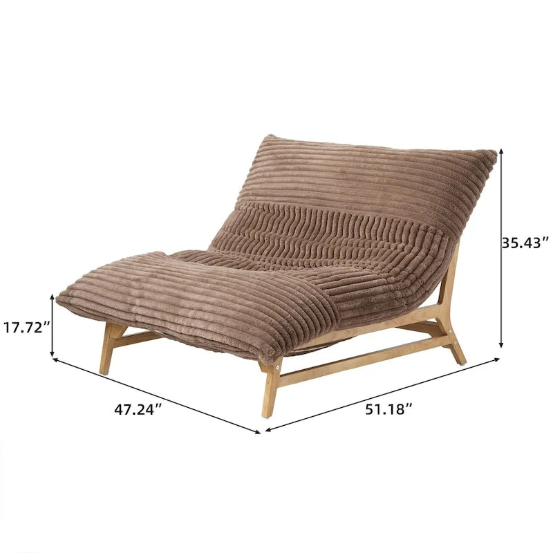 Grand pouf poire Fauteuil de loisirs moderne Canapé-lit confortable Fauteuil de salon pour salon ou chambre à coucher