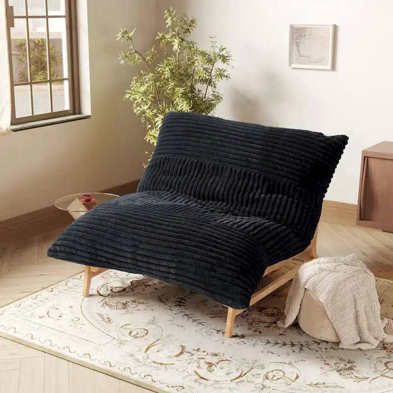 Grand pouf poire Fauteuil de loisirs moderne Canapé-lit confortable Fauteuil de salon pour salon ou chambre à coucher