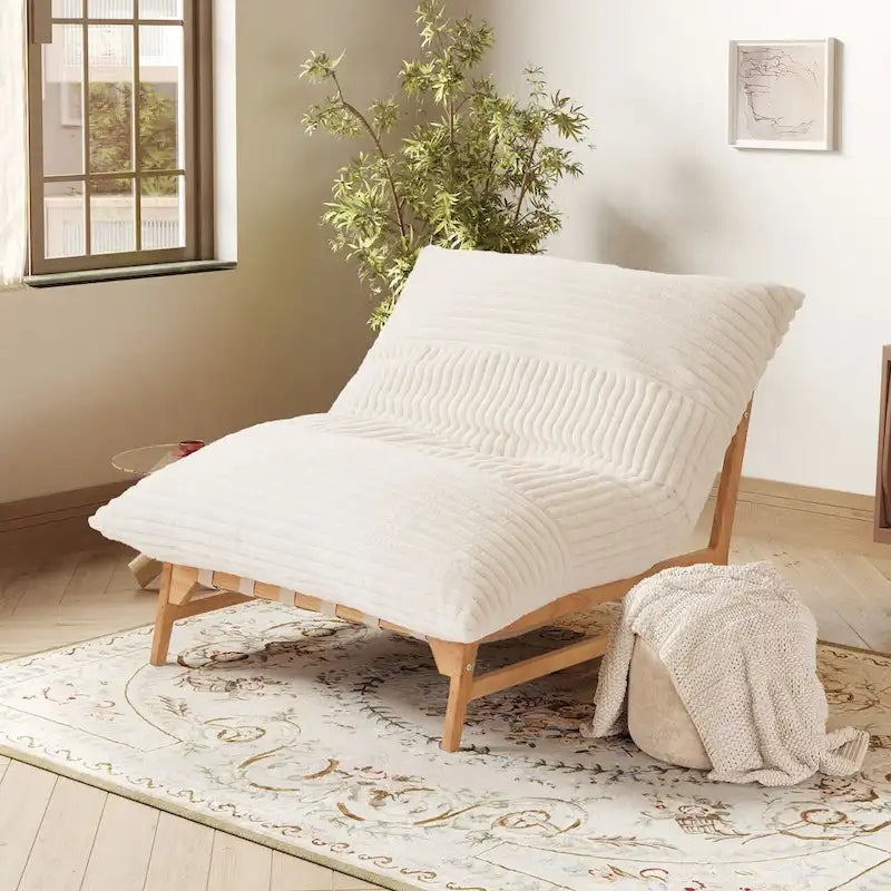 Grand pouf poire Fauteuil de loisirs moderne Canapé-lit confortable Fauteuil de salon pour salon ou chambre à coucher