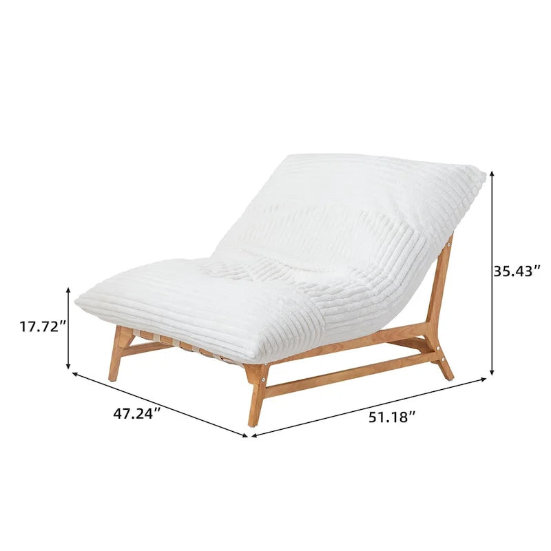 Grand pouf poire Fauteuil de loisirs moderne Canapé-lit confortable Fauteuil de salon pour salon ou chambre à coucher