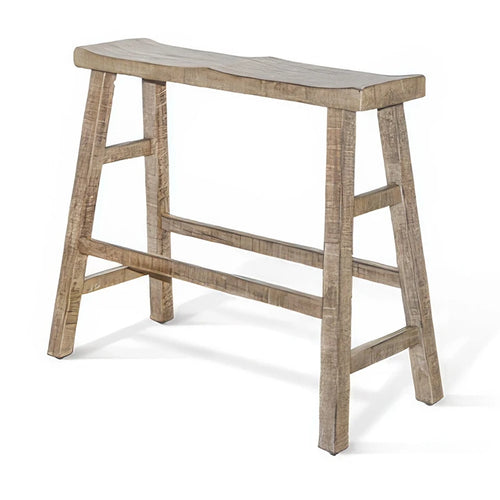 Banc de bar, 33 pouces, en acajou rustique marron clair