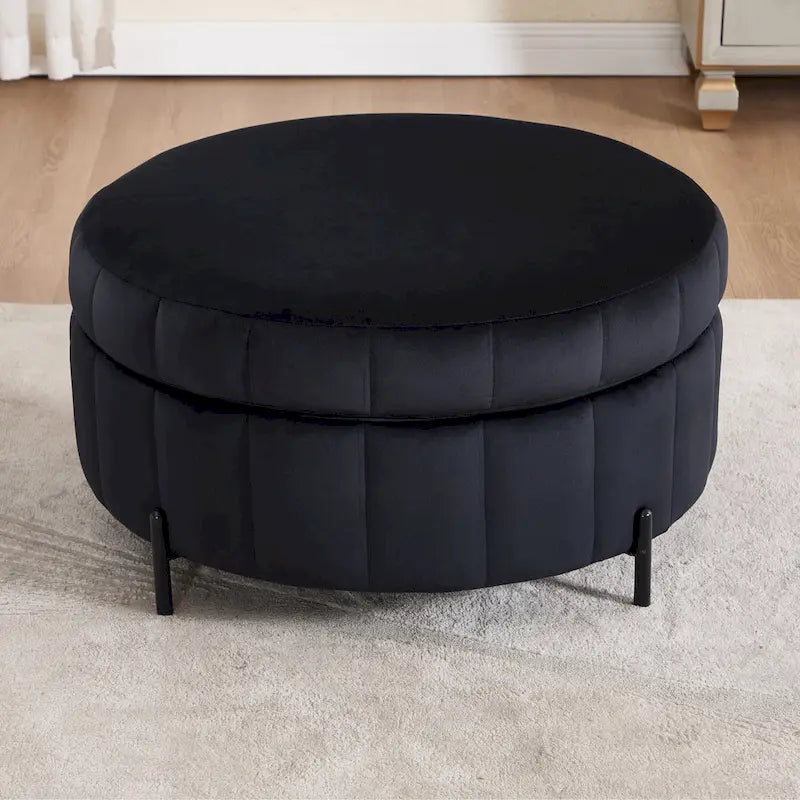 Fauteuil pivotant moderne 40.4W avec pouf