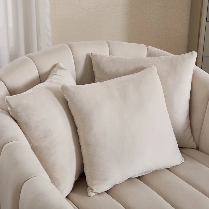 Fauteuil pivotant moderne 40.4W avec pouf
