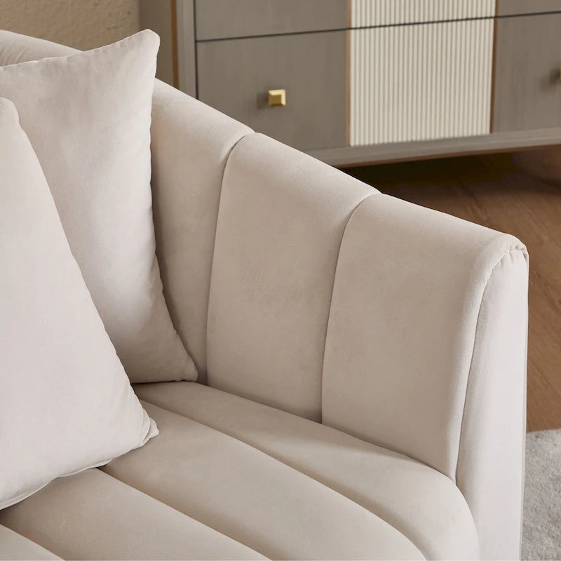 Fauteuil pivotant moderne 40.4W avec pouf