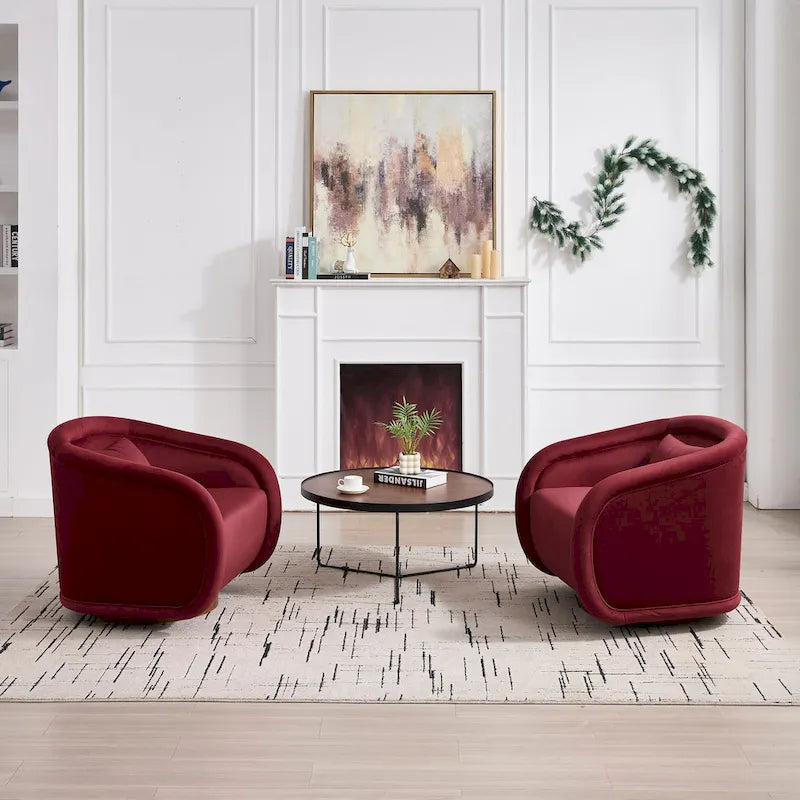 Fauteuil pivotant, fauteuil pivotant à 360 degrés en velours, fauteuil pivotant confortable en forme de citrouille