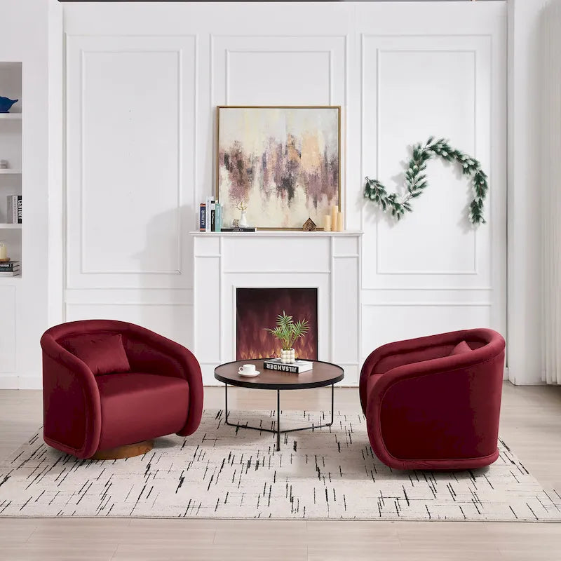 Fauteuil pivotant, fauteuil pivotant à 360 degrés en velours, fauteuil pivotant confortable en forme de citrouille