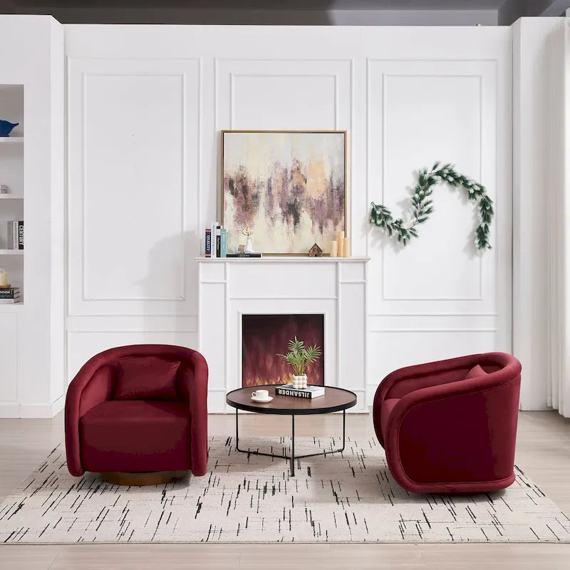 Fauteuil pivotant, fauteuil pivotant à 360 degrés en velours, fauteuil pivotant confortable en forme de citrouille