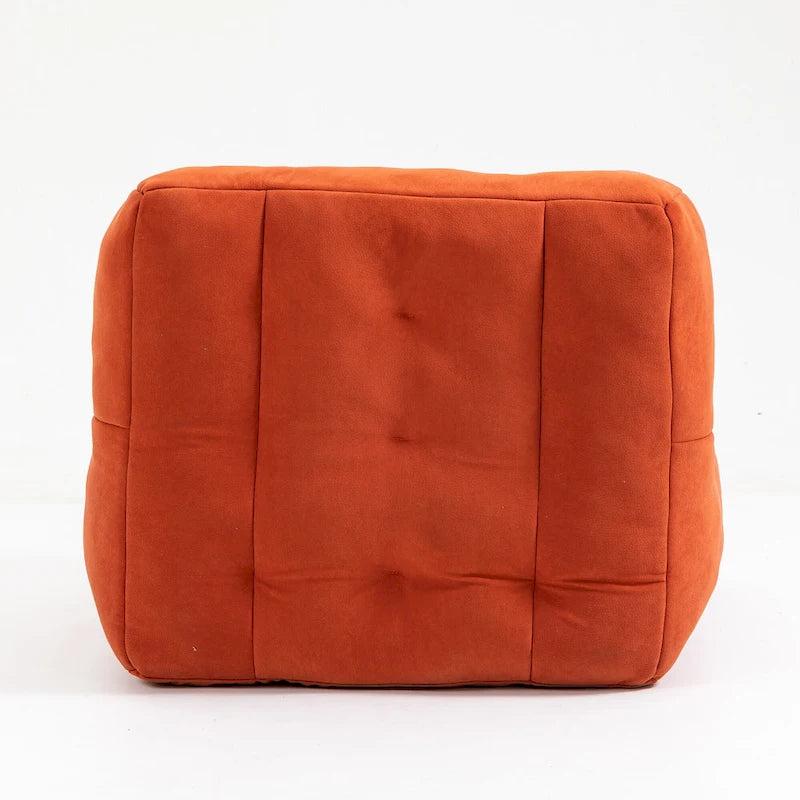 Fauteuil d'appoint moderne 38.5 en velours avec mousse à mémoire de forme et ottoman pour salon