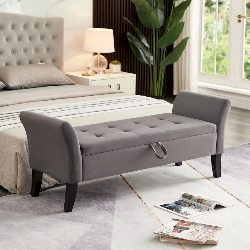 Banc de lit avec rangement