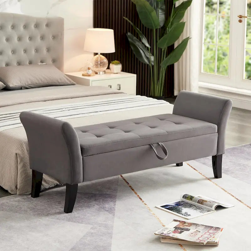 Banc de lit avec rangement