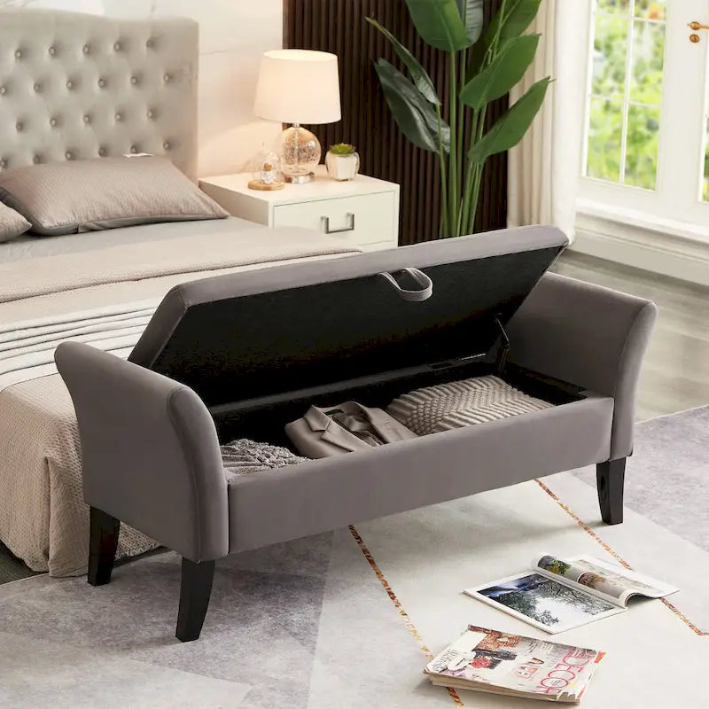 Banc de lit avec rangement