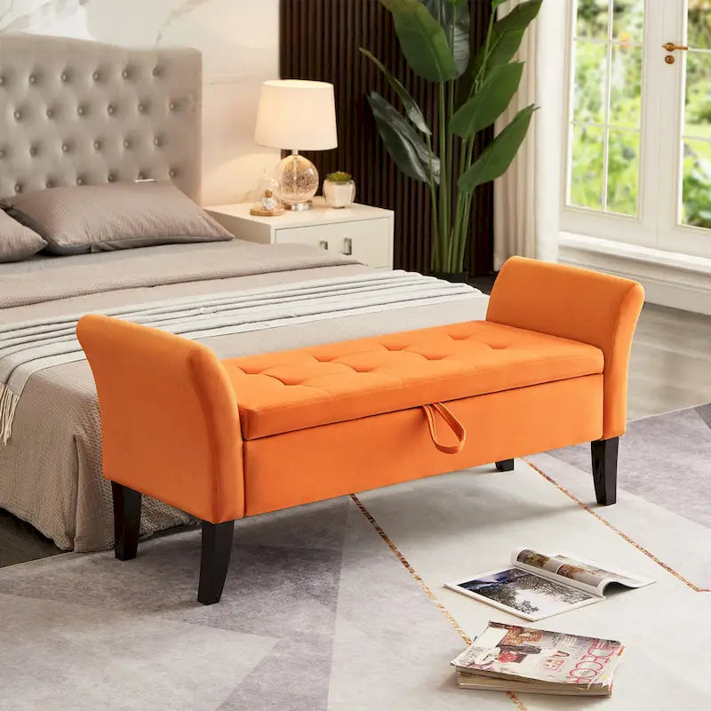 Banc de lit avec rangement