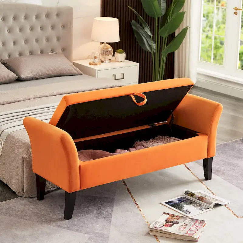Banc de lit avec rangement