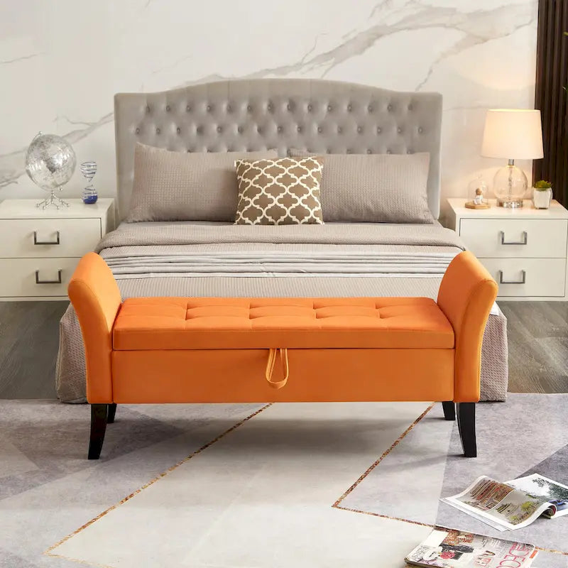 Banc de lit avec rangement