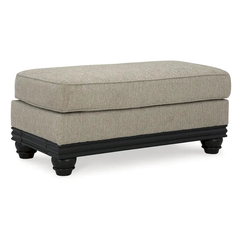 Pouf ottoman gris