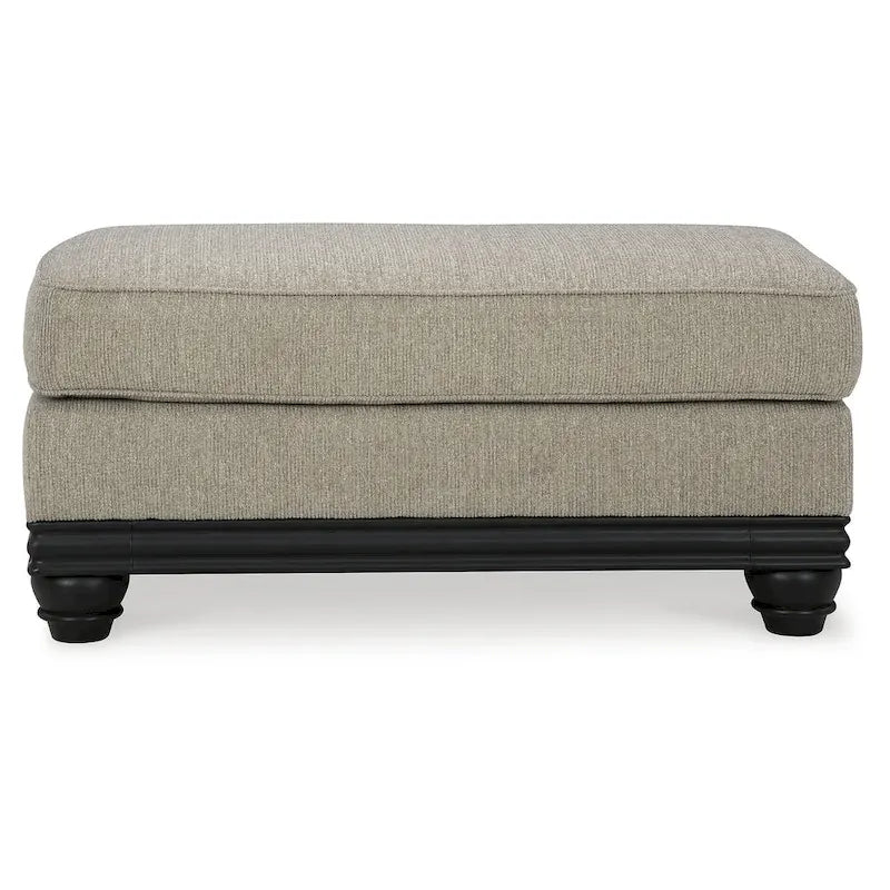 Pouf ottoman gris
