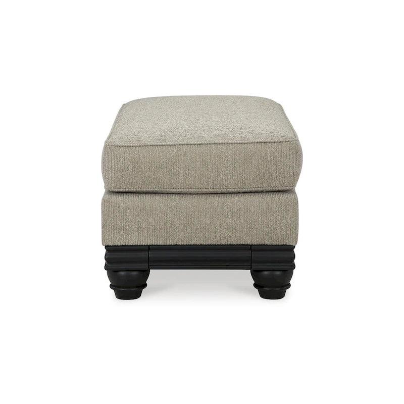 Pouf ottoman gris