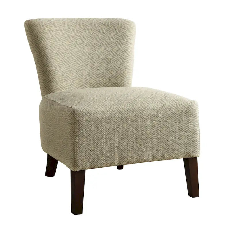 Fauteuil d'appoint contemporain en tissu rembourré à motif Ikat par