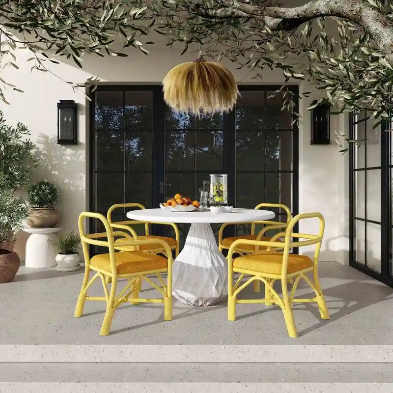 Chaise de salle à manger en rotin Ginny