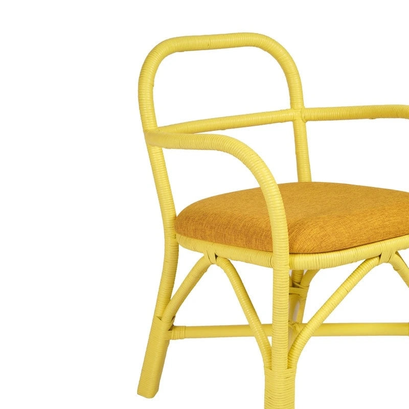 Chaise de salle à manger en rotin Ginny