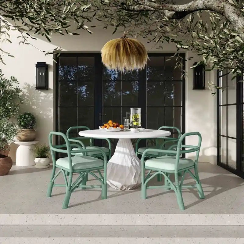 Chaise de salle à manger en rotin Ginny
