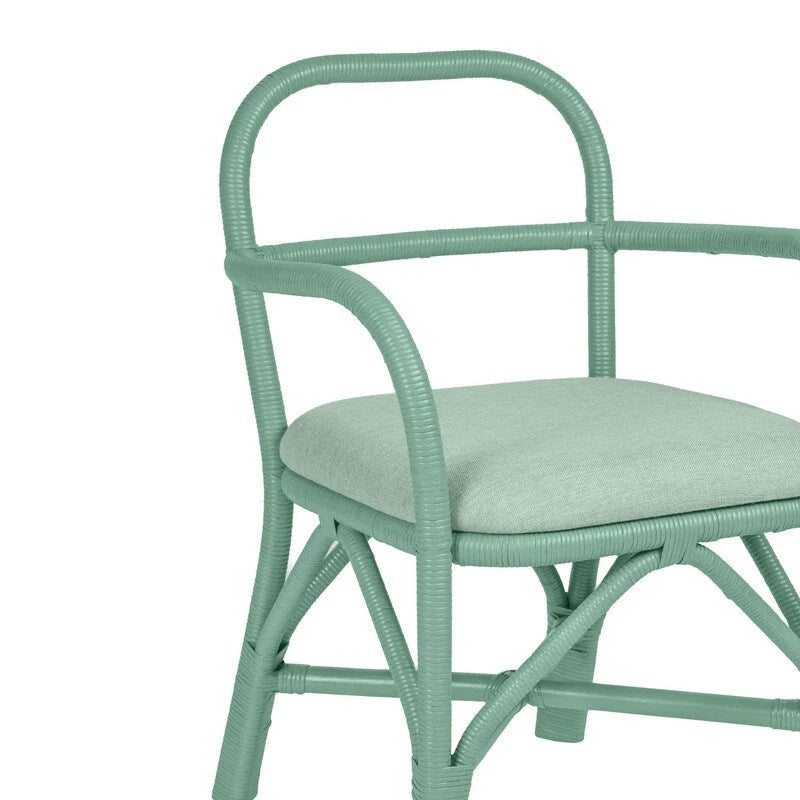 Chaise de salle à manger en rotin Ginny