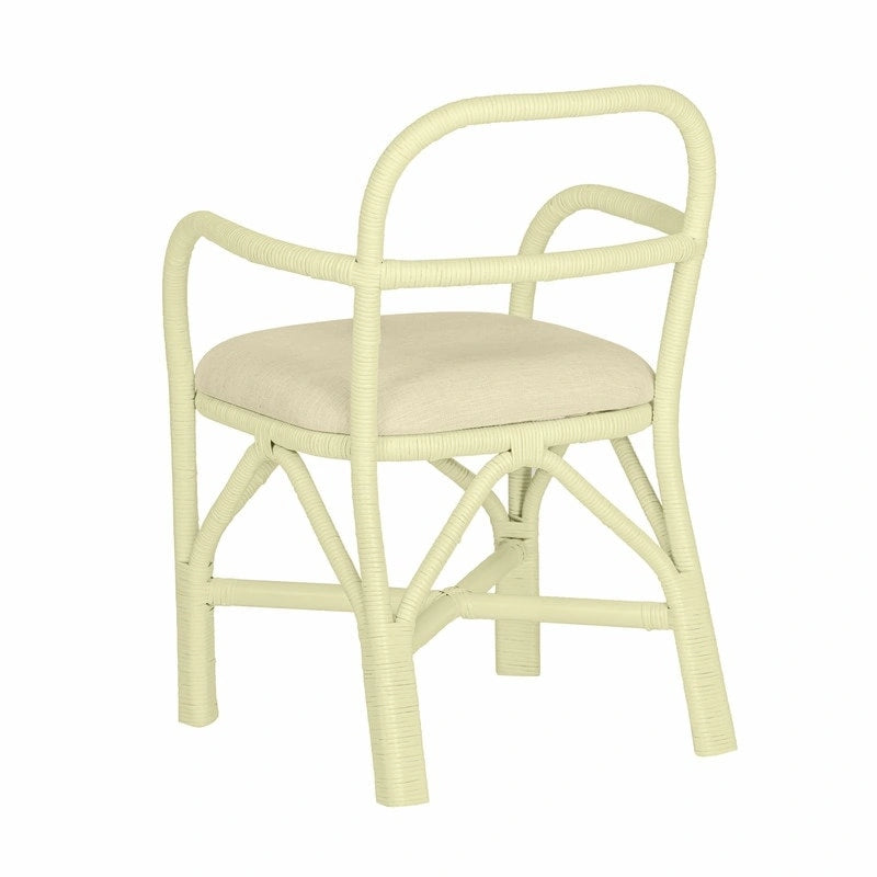 Chaise de salle à manger en rotin Ginny
