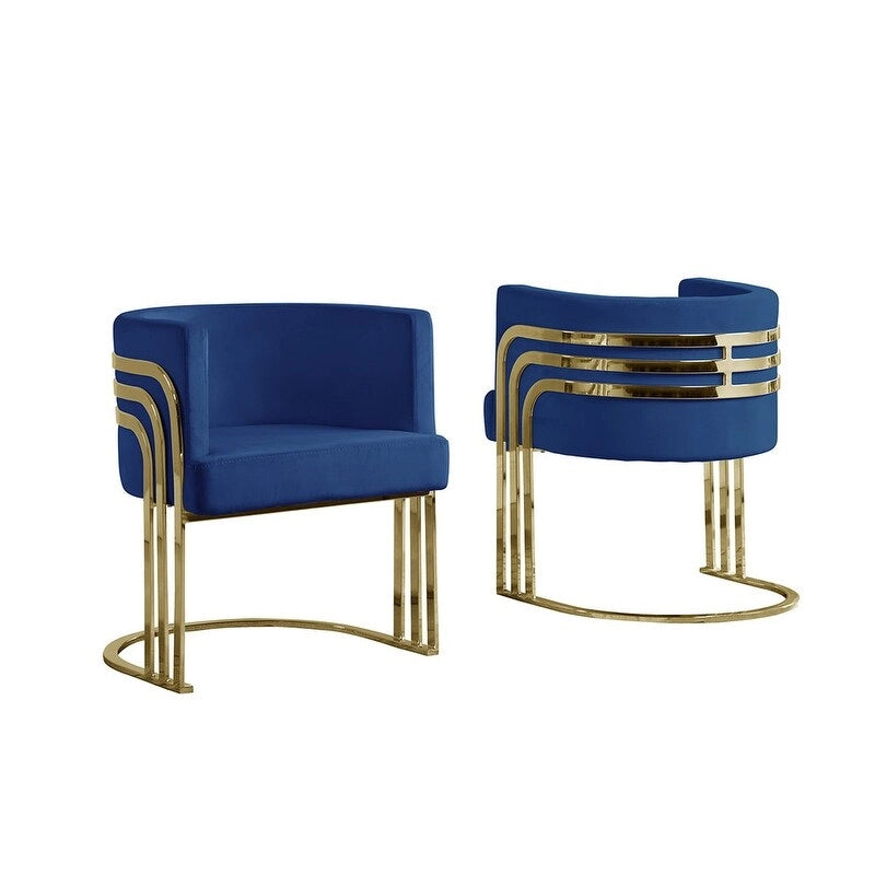 Fauteuil d'appoint avec piètement doré (Simple)