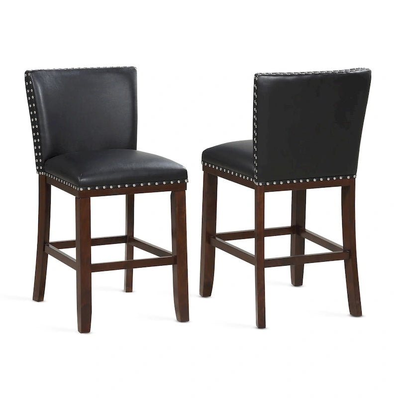 Tabourets de comptoir rembourrés (lot de 2) par
