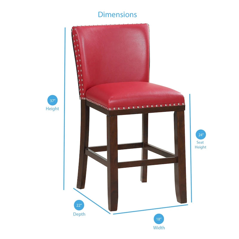 Tabourets de comptoir rembourrés (lot de 2) par