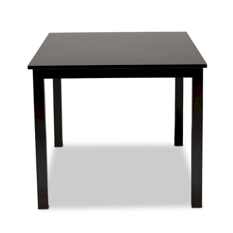 Table à manger moderne et contemporaine en bois finition expresso