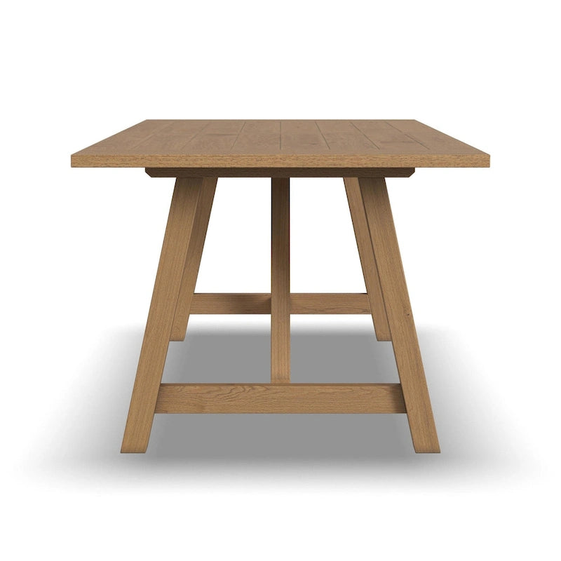 Table à manger en bois marron Trestle - 82 x 30 x 38