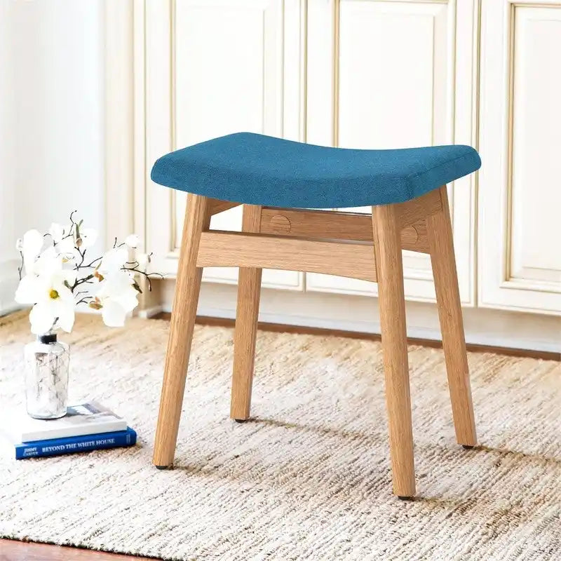 Tabouret de Maquillage à Coussin Selle - 17,83P x 12,4L x 16,53H