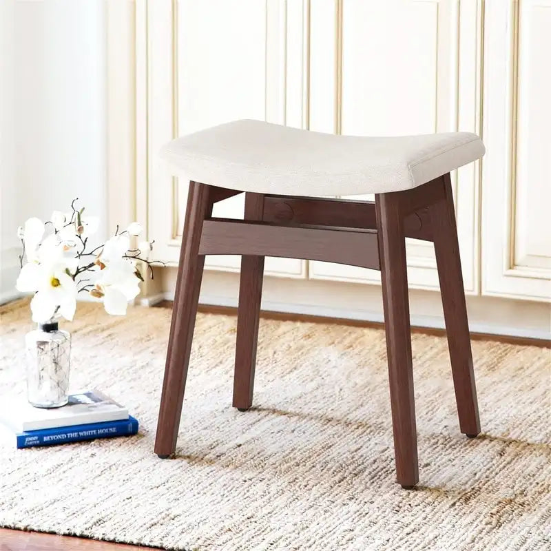 Tabouret de Maquillage à Coussin Selle - 17,83P x 12,4L x 16,53H