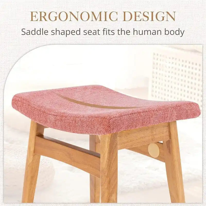 Tabouret de Maquillage à Coussin Selle - 17,83P x 12,4L x 16,53H