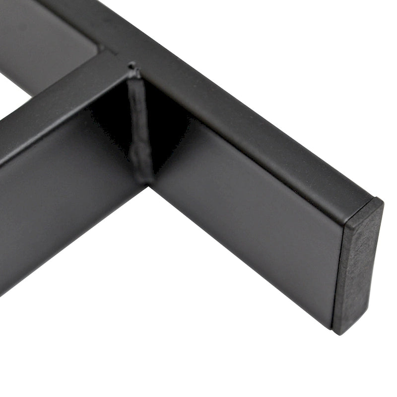 Pieds de table robustes de type H en tube carré, hauteur 16 po, pour meubles