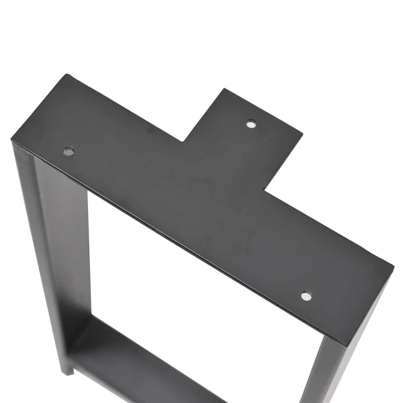 Pieds de table robustes de type H en tube carré, hauteur 16 po, pour meubles