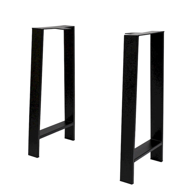 Pieds de table robustes de type H en tube carré, hauteur 16 po, pour meubles