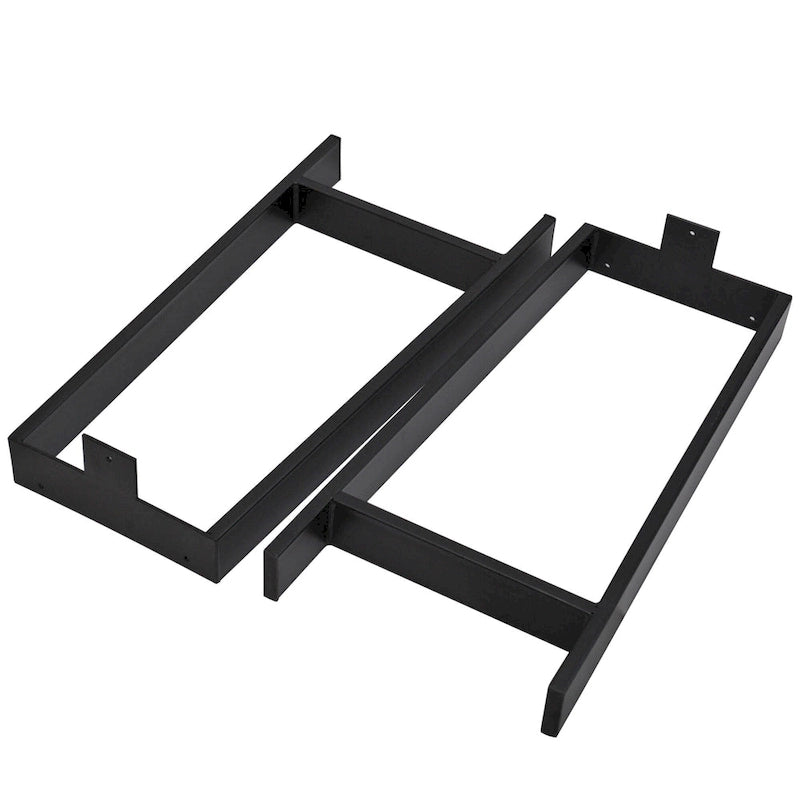 Pieds de table robustes de type H en tube carré, hauteur 16 po, pour meubles