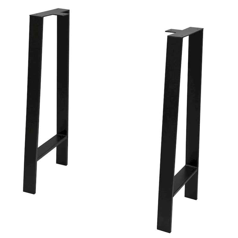 Pieds de table robustes de type H en tube carré, hauteur 16 po, pour meubles
