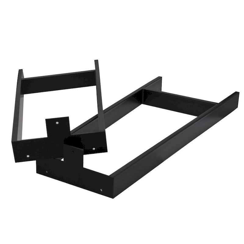 Pieds de table robustes de type H en tube carré, hauteur 16 po, pour meubles