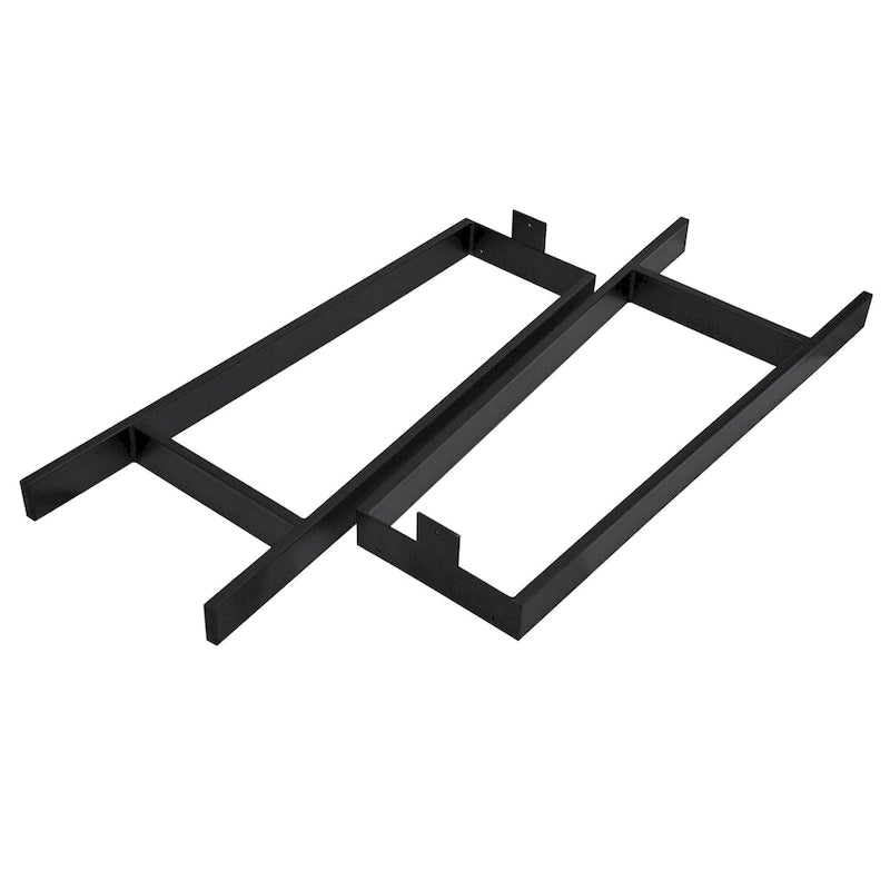 Pieds de table robustes de type H en tube carré, hauteur 16 po, pour meubles