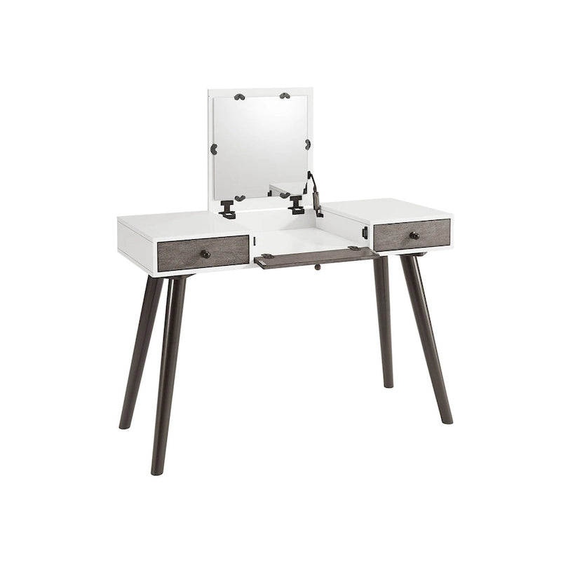 Meuble-lavabo/Bureau à 2 tiroirs Mid-Century Modern 44