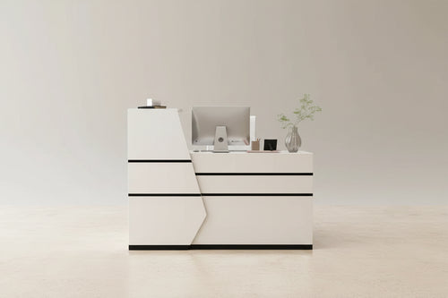 FUFU&GAGA 1-Drawer Reception Computer desk With one Door