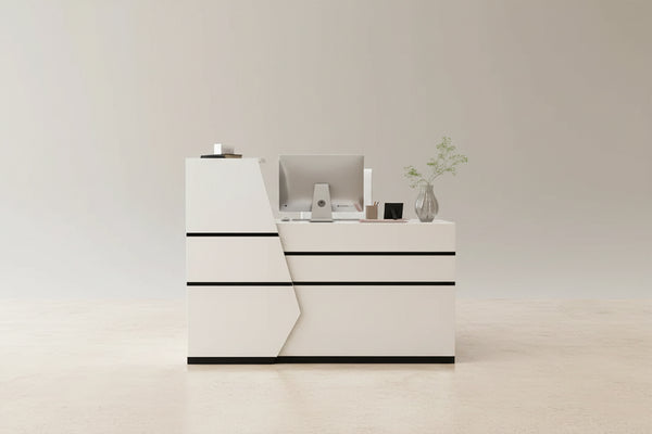FUFU&GAGA 1-Drawer Reception Computer desk With one Door
