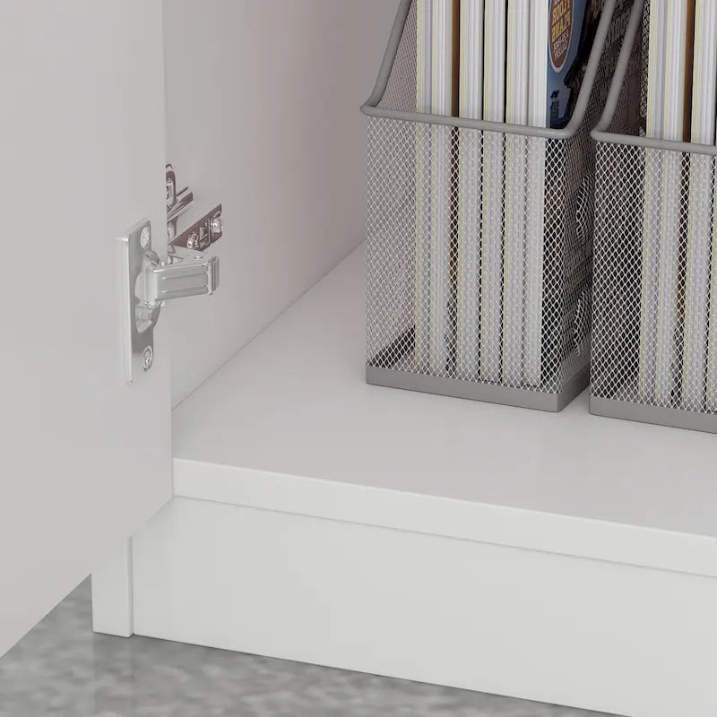 Bureau d'ordinateur de réception 1 tiroir avec une porte