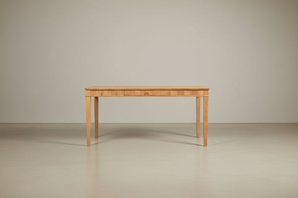 Dumont 63 Fluted Rubberwood Home Office Desk
